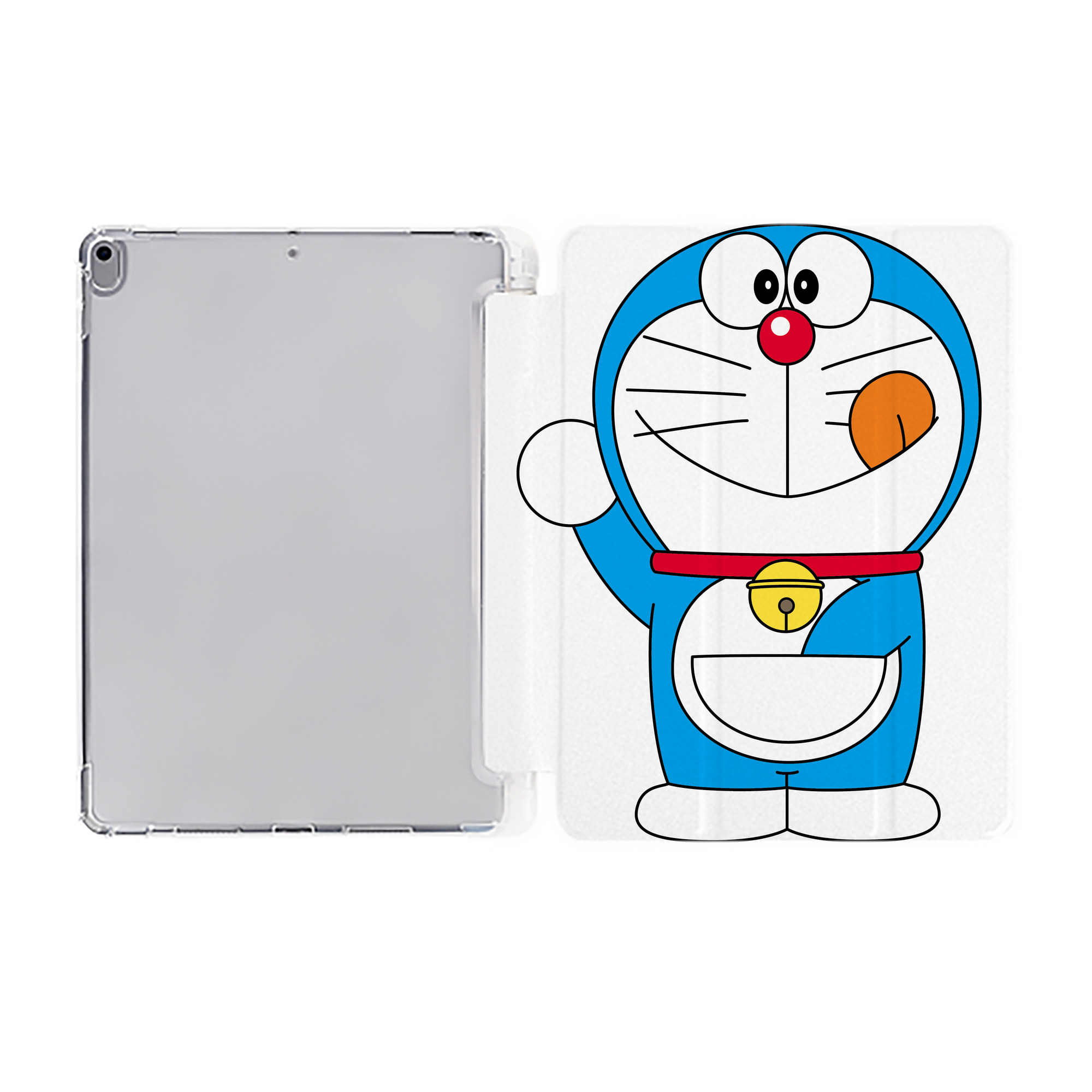 （画像用） ドラえもん Doraemon IPad ケース ペン収納付き 三つ折りスタンド PUレザー×シリコン 対応機種9.5/10.5/10.9インチ